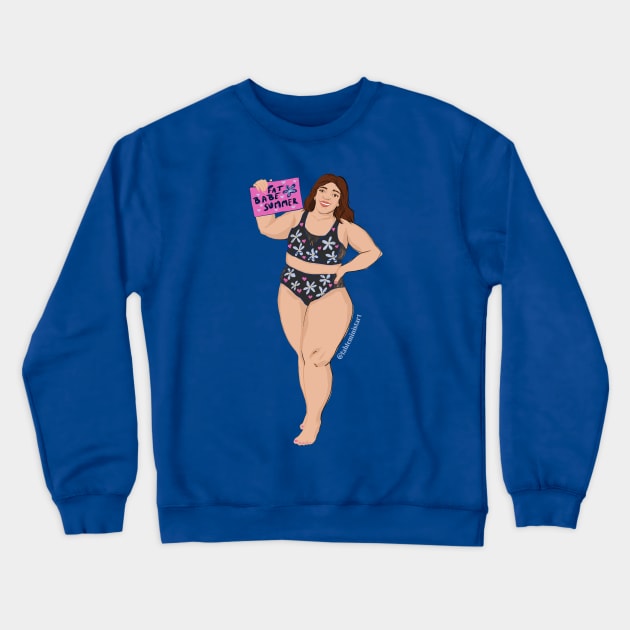 Fat Babe Summer Crewneck Sweatshirt by FabulouslyFeminist